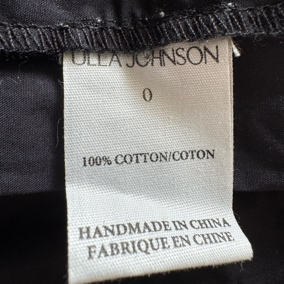 Ulla Johnson Tahlia Black Midi Dress Size 0 Pockets Side Zip - Picture 13 of 14